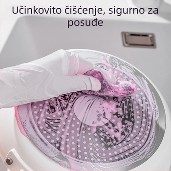Kuhinjska čistilna krogla iz nerjavnega jekla za odstranjevanje maščob – ne pušča vlaken, varna za posode