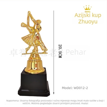 Trofej za plesno duet, plastični kreativni trofej