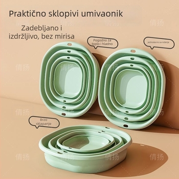 Sklopiva prijenosna posuda za pranje lica – za dom ili putovanja