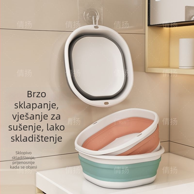Sklopiva prijenosna posuda za pranje lica – za dom ili putovanja