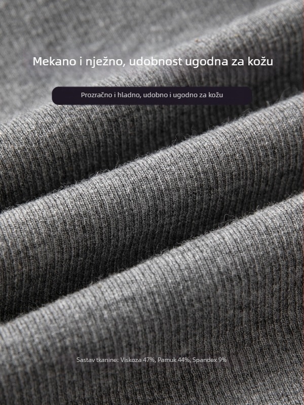 K3709 Rebrasti top s dvostrukim naramenicama za žene, uski kroj, jastučići za grudi, pamukasti vrh za proljeće/ljeto