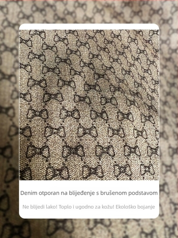 Xinge Ženska traper jakna u retro Hong Kong stilu, kratka jakna s flecom, zimska svakodnevna jakna