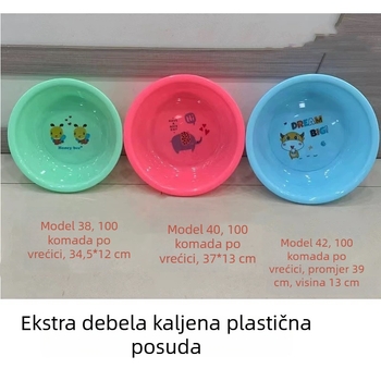 Okrugla plastična umivaonica za lice i stopala, debeli zidovi, kućna upotreba i domovi studenata