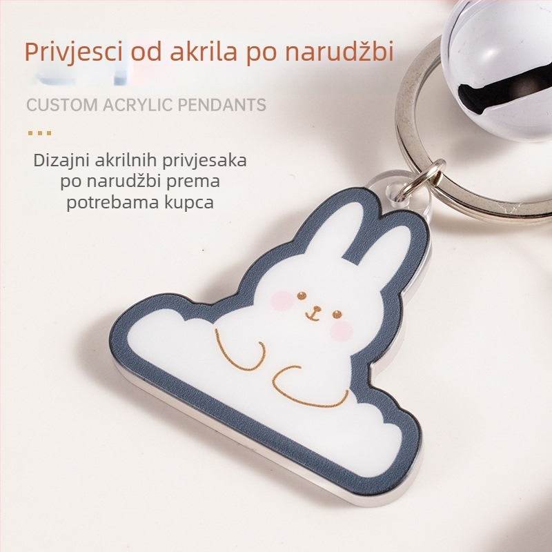 Plastična futrola za školsku iskaznicu, prilagođena zaštita od gubitka za učenike i nastavnike, privjesak s zvončićem