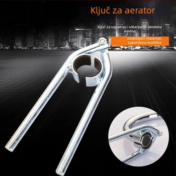 Ključ za aerator slavine i alat za demontažu izlaznog dijela, kuhinjska mrežica filtra i protivklizni uređaj za otpuštanje