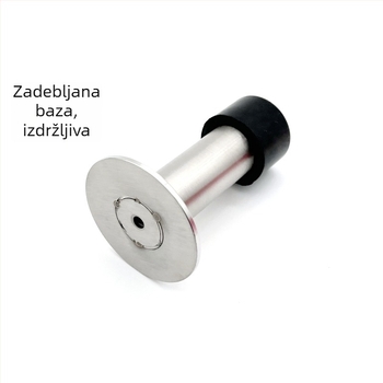 Opružni držač vrata od nehrđajućeg čelika 304, promjer 22 mm, čvrsta gumena glava s perforiranim vrhom, zidna montaža, otporan na koroziju
