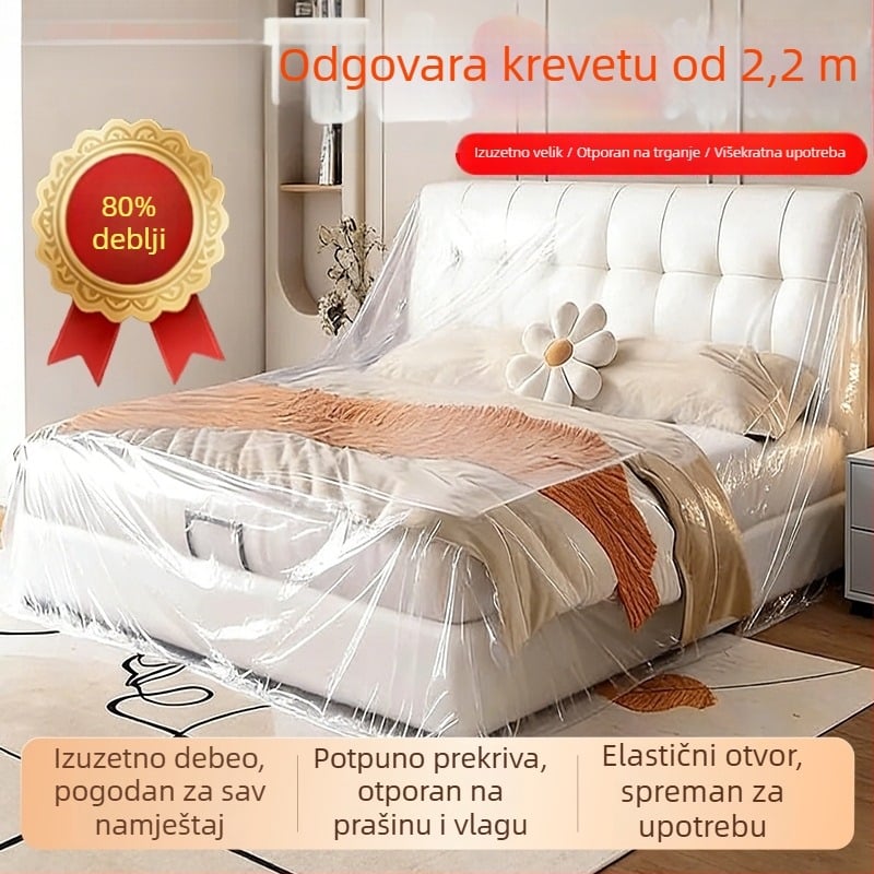 Jednokratna zaštitna navlaka za krevete i kauč, elastična, velika veličina, za studentski dom
