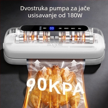 Three Little Chefs vakuumska zapremina sve-u-jednom s glasovnim upravljanjem, automatsko pakiranje za kućnu i komercijalnu upotrebu