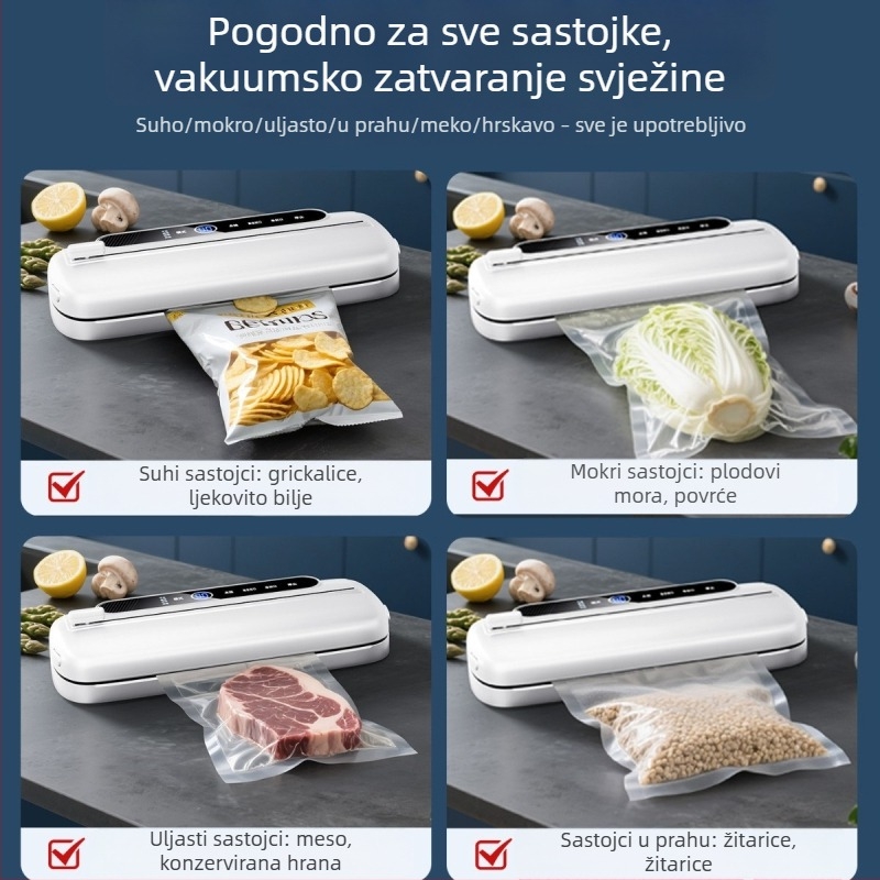 Three Little Chefs vakuumska zapremina sve-u-jednom s glasovnim upravljanjem, automatsko pakiranje za kućnu i komercijalnu upotrebu