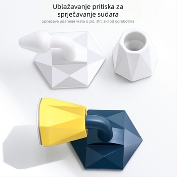 Silikonski amortizer vrata, montaža bez bušenja, zaštita od udara, za kupaonicu