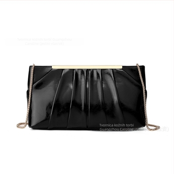 PU kožna večernja clutch torbica za žene, elegantan dizajn, vodoravni pravokutni oblik