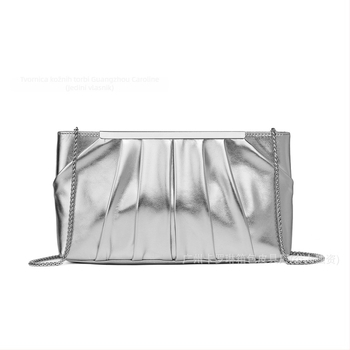 PU kožna večernja clutch torbica za žene, elegantan dizajn, vodoravni pravokutni oblik