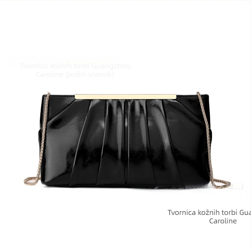 PU kožna večernja clutch torbica za žene, elegantan dizajn, vodoravni pravokutni oblik