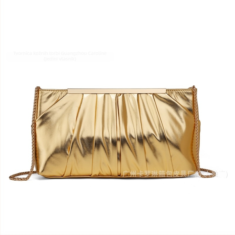 PU kožna večernja clutch torbica za žene, elegantan dizajn, vodoravni pravokutni oblik
