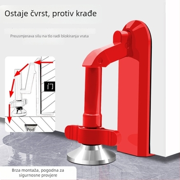 Alarm protiv krađe za vrata, podna montaža, čvrsti stopper za vrata, za dom i hotel