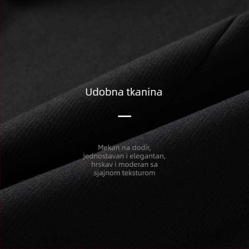 Muško odijelo Slim Fit s notched ovratnikom i dvogumbom, poslovno formalno za proljeće i jesen, tkanina poliester-viskoza