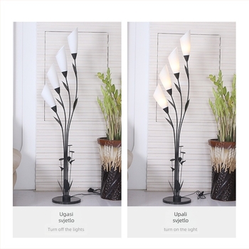 Nordijska metalna podna lampa, umjetničkog dizajna, minimalistička LED lampa za kauč, spavaću sobu, dnevnu sobu i radnu sobu