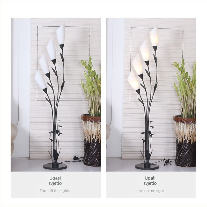 Nordijska metalna podna lampa, umjetničkog dizajna, minimalistička LED lampa za kauč, spavaću sobu, dnevnu sobu i radnu sobu