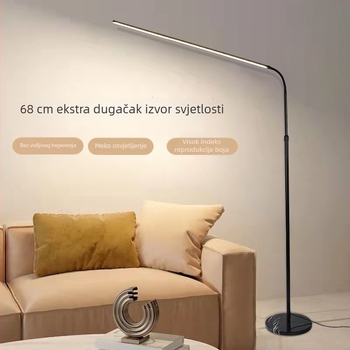 LED podna svjetiljka za dnevni boravak i spavaću sobu, uspravnog dizajna za čitanje u krevetu i vježbanje na klaviru, podesiva visina do 15 cm, 220V, visok CRI ≥90