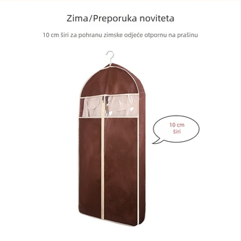 Prozračni pokrov za odjeću od netkanog materijala, zaštita od prašine, organizacijska torba, spremište za vjenčanicu, pokrov za kaput/sako