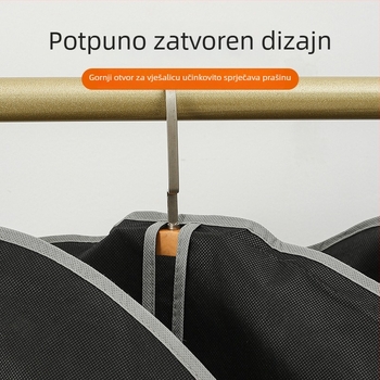 Pokrov za odjeću od netkanog materijala, viseći zaštitni pokrov za odjeću, prozračni prozirni vrećica za krzno u garderobi