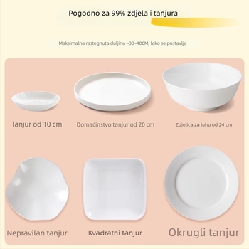 Šareni poklopi za zdjele od PE plastične folije, jednokratni, debeli, čuvaju svježu hranu i štite od prašine