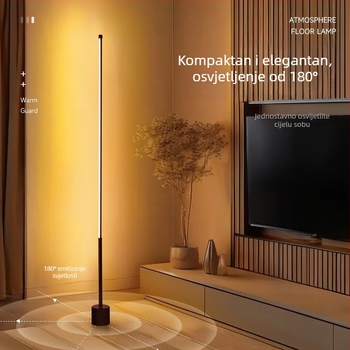 LED podna lampa za dekoraciju dnevnog boravka i spavaće sobe, stojeća lampica uz krevet, stolna lampa, lampa za čitanje na kauču, kutno ambientno svjetlo