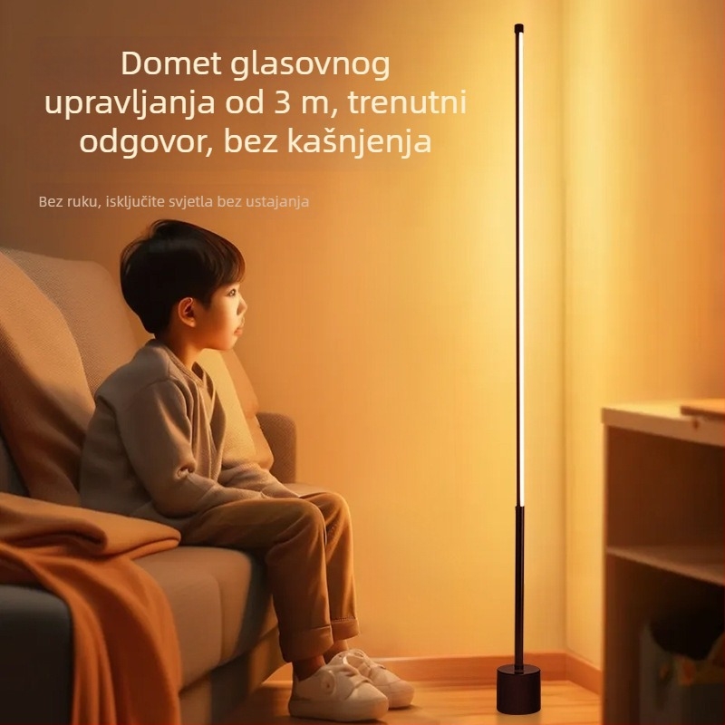 LED podna lampa za dekoraciju dnevnog boravka i spavaće sobe, stojeća lampica uz krevet, stolna lampa, lampa za čitanje na kauču, kutno ambientno svjetlo