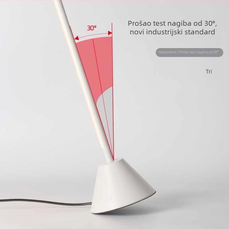 LED podna svjetiljka – dnevni boravak, spavaća soba ili radna soba – nordijski moderni minimalistički, kreativna pametna uspravna lampa (Sandstone Black / Snow White)