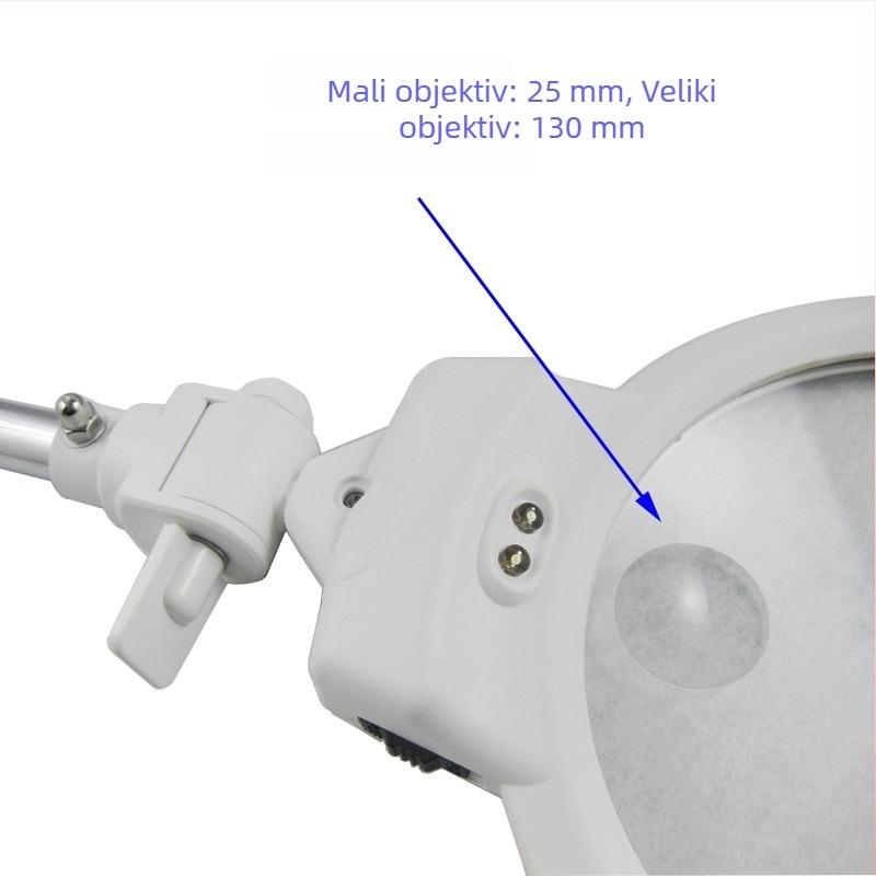 Chuda 3B-1A Lupa sa LED osvjetljenjem i postoljem, sklopiva, 5×/3×, Ø130 mm