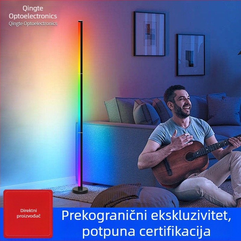 RGB ambijentalna kutna lampa s DIY modularnim dizajnom, lampa za spavaću sobu, USB napajanje, upravljanje putem aplikacije