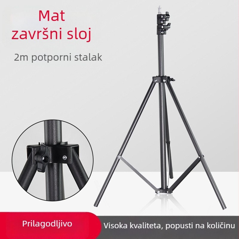 8809 Čvrsti matirani stativ za emitiranje uživo, visina 2 m, rasvjeta za fotografiranje na otvorenom, podni stativ H8899
