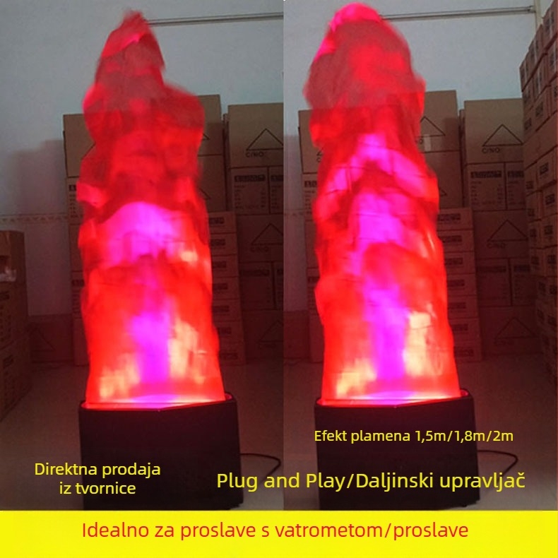 LED lampica s vertikalnim plamenom, simulirani plamen, za zabave, pozornicu i rasvjetu u klubovima i barovima