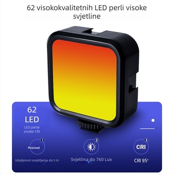 Svjetlo za nadopunu s zaštitom očiju, podesivo mini Bluetooth svjetlo za fotografiju i prijenos uživo ljepote, držač za telefon sa klipsom