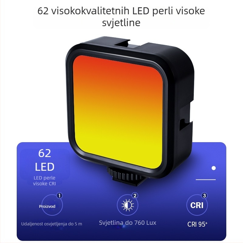 Svjetlo za nadopunu s zaštitom očiju, podesivo mini Bluetooth svjetlo za fotografiju i prijenos uživo ljepote, držač za telefon sa klipsom