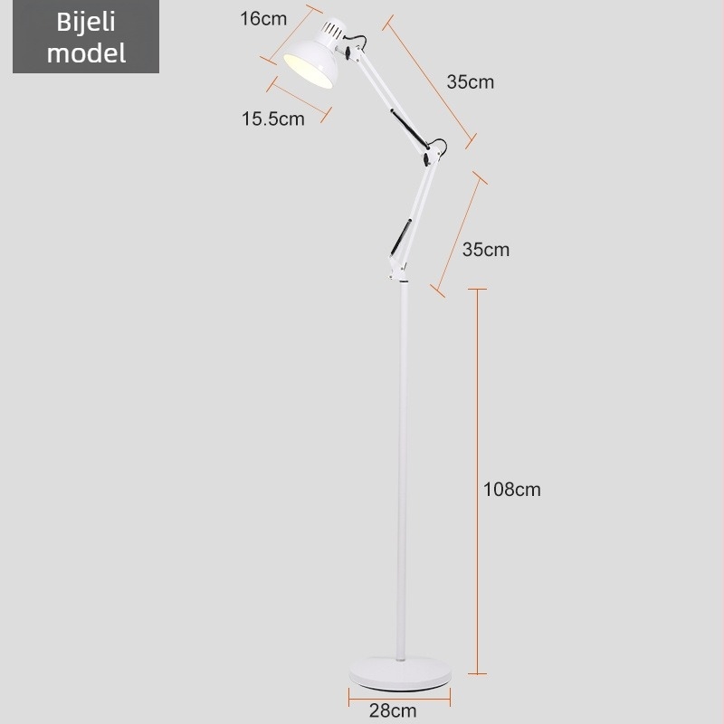 Stojeća lampa u Instagram stilu, elegantan dojam za dnevni boravak i spavaću sobu, minimalistička s E27 izvorom svjetla