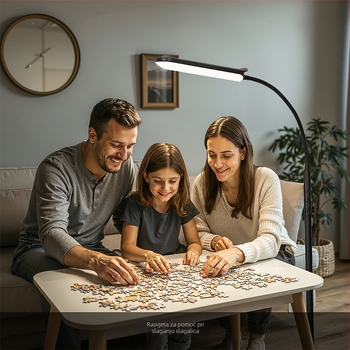 LED stojeća lampa s fleksibilnim vratom i zaštitom očiju, daljinsko upravljanje, višefunkcijsko podešavanje osvjetljenja, tajmer, rotacija i prilagođavanje za čitanje u spavaćoj sobi.
