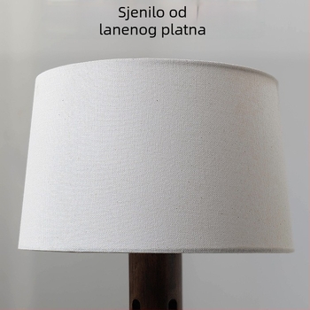 Podna lampa od orahovog drveta, wabi-sabi stil, zen dizajn, kineski retro za dnevni boravak i spavaću sobu