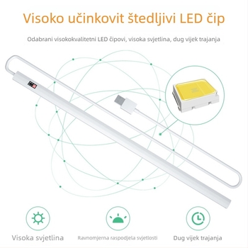 LED svjetlo za ormarić sa senzorom pokreta, USB regulacijom svjetline, noćna lampica za spavaću sobu s upravljanjem gestom