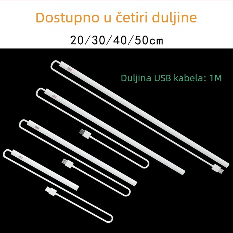 LED svjetlo za ormarić sa senzorom pokreta, USB regulacijom svjetline, noćna lampica za spavaću sobu s upravljanjem gestom