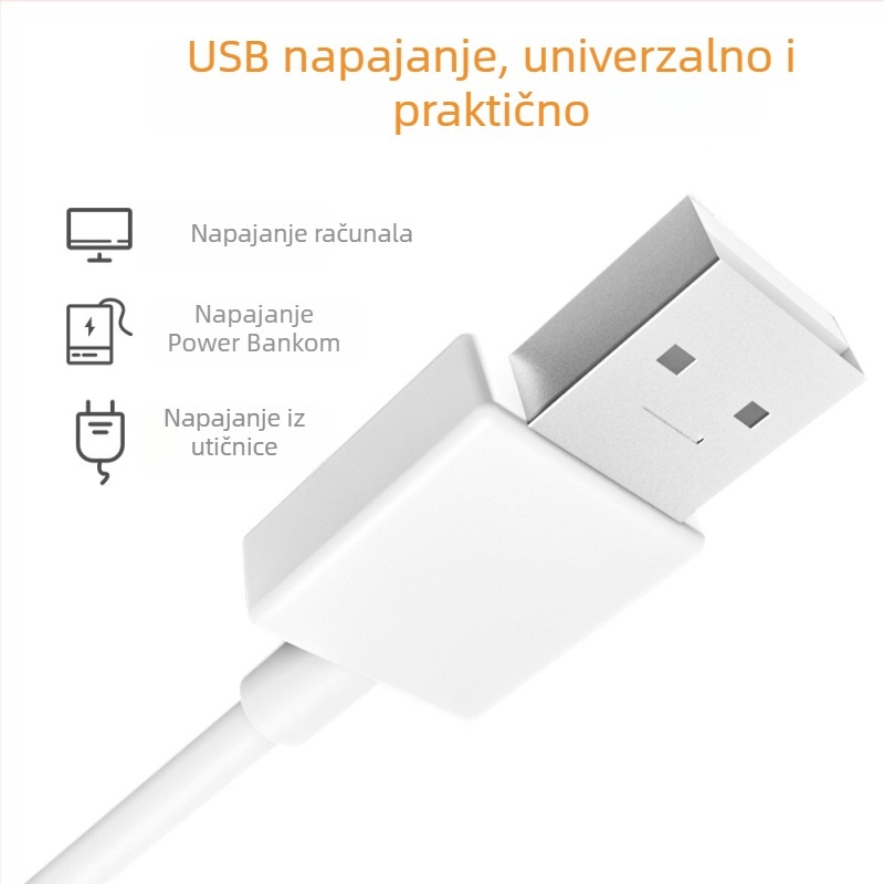 LED svjetlo za ormarić sa senzorom pokreta, USB regulacijom svjetline, noćna lampica za spavaću sobu s upravljanjem gestom