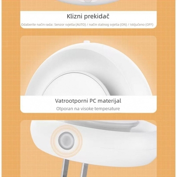 KM LED noćna lampica sa senzorom svjetla za hranjenje djeteta i zaštitu očiju, kućna upotreba