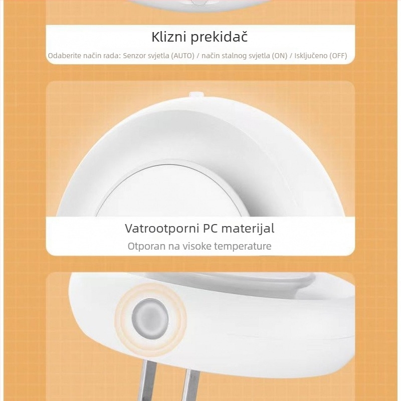 KM LED noćna lampica sa senzorom svjetla za hranjenje djeteta i zaštitu očiju, kućna upotreba