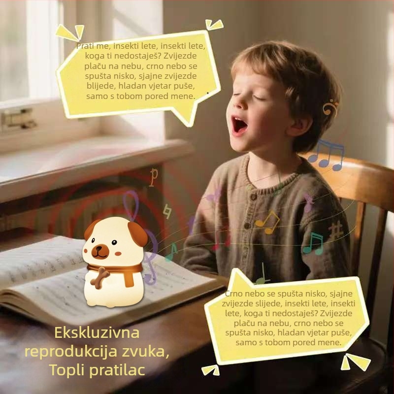 Silikonska noćna lampica u obliku životinje, dodirna lampica, napajanje baterijama, pogodna za dnevni boravak, spavaću sobu ili studij