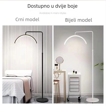 LED kozmetička lampa sa stojnom lampom u obliku slova U za produženje trepavica, tetoviranje obrva i manikuru, zaštita očiju, osvjetljenje bez sjene