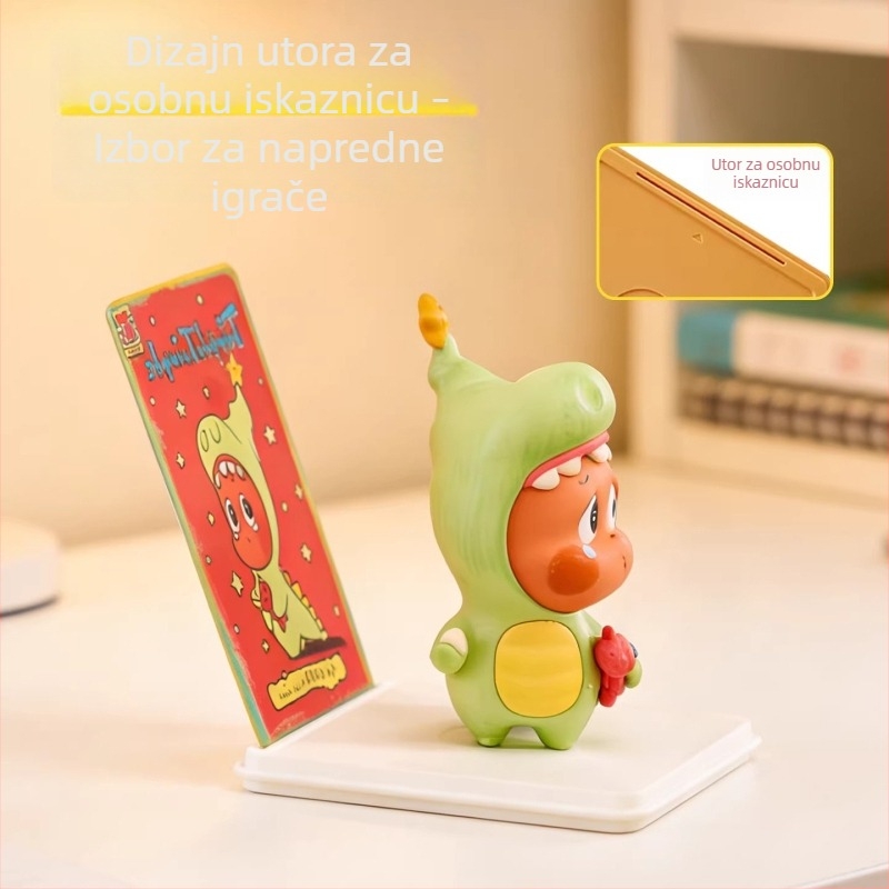 Bubble Mart prozirna izložbena kutija s poklopcem — kompakno skladištenje malih figurica i organizator za blind box, zaštitni poklopac od prašine