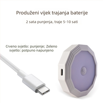 Bežično noćno svjetlo s pametnim senzorom i upravljanjem svjetlom, baterijsko, za spavaću sobu i hodnik
