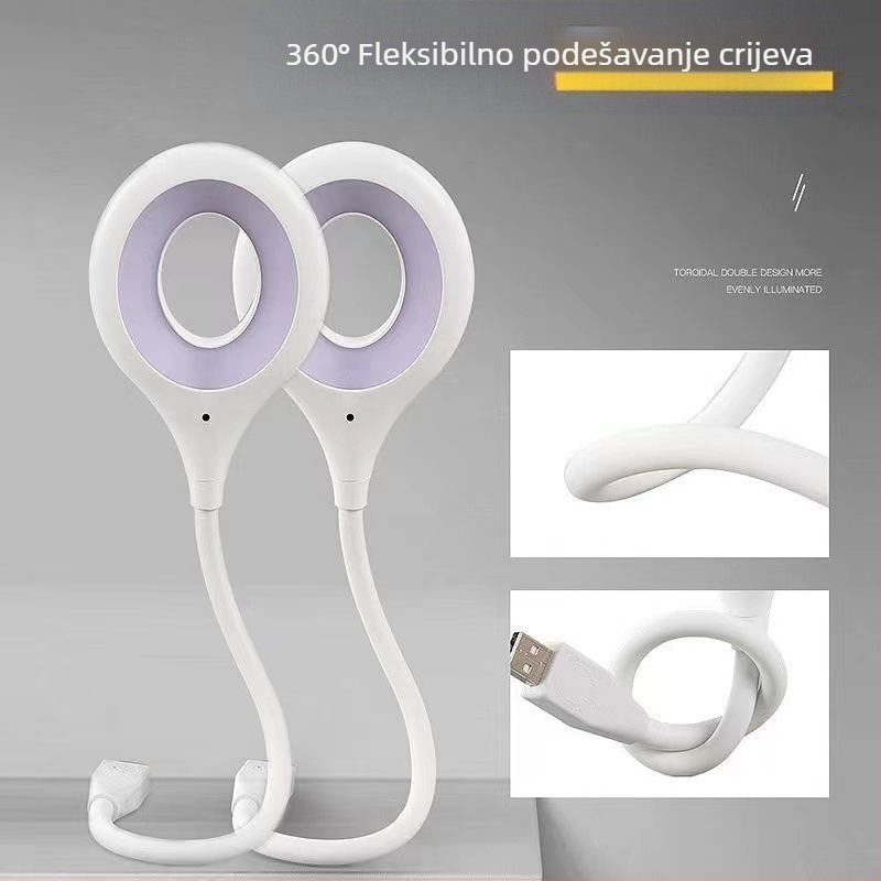 Lampa za noćno osvjetljenje s glasovnim upravljanjem za spavaću sobu, ambijentalna rasvjeta kraj kreveta, USB napajanje, nježna prema očima, moderan minimalistički dizajn