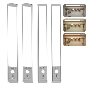 Ultra-tanka LED senzorna lampica za ormar, magnetska, bez žica, noćna svjetiljka za spavaću sobu i kuhinju, stolna lampa, vanjsko osvjetljenje s USB-om