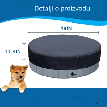 Kružni vanjski pokrov bazena, UV zaštita, vodootporan i otporan na prašinu